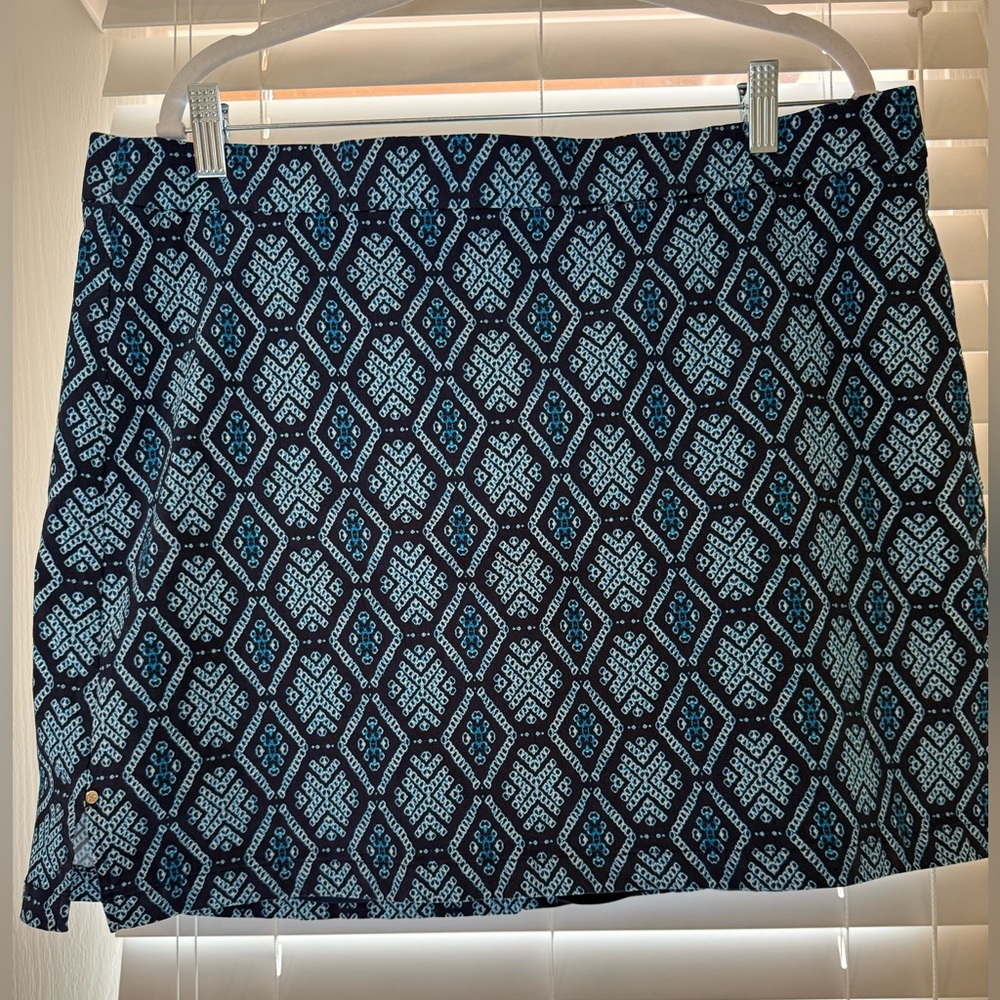 Rafaella comfort- Blue Patterned Women's Skort
